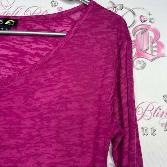 F&F activewear top lightweight rutched on sides cinching size USA 6.πππ - Picture 7 of 8